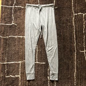 Grey pajama bottoms